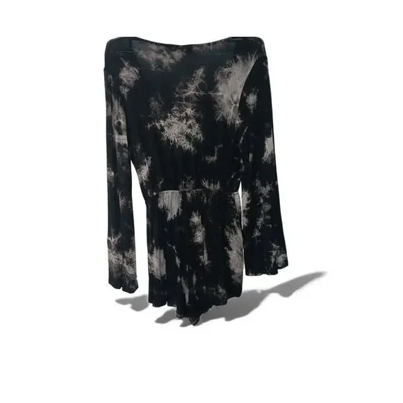 Audrey 3+1 Tie Dye Romper Elastic Waist Soft Stretchy Long Sleeve M-L - Picture 3 of 12